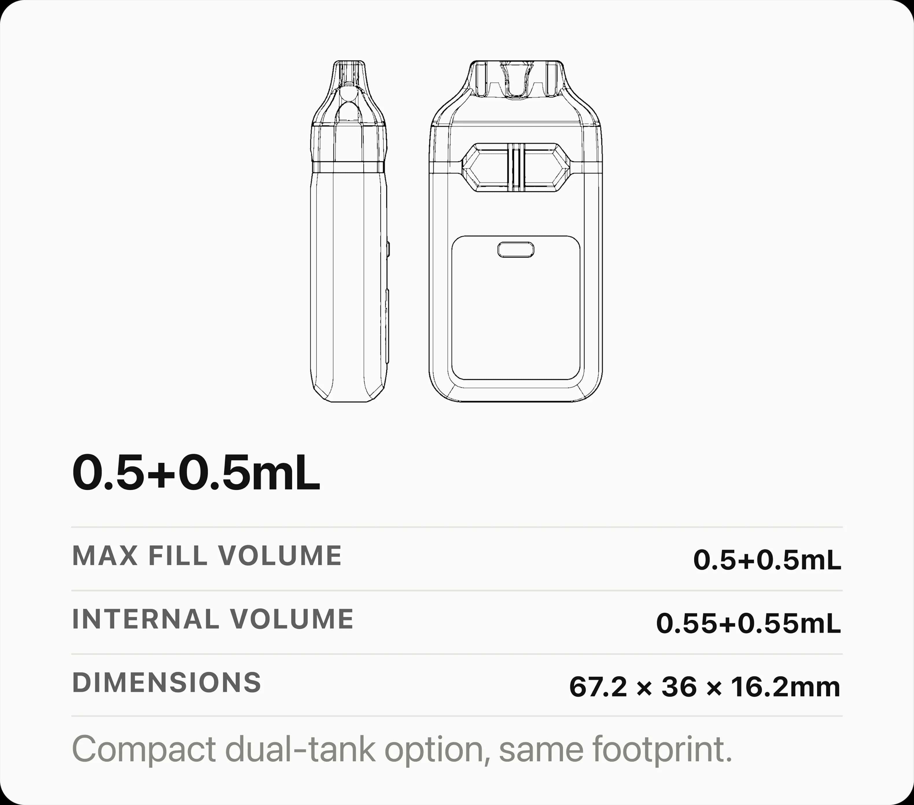 Choose Your Dual-Tank Capacity