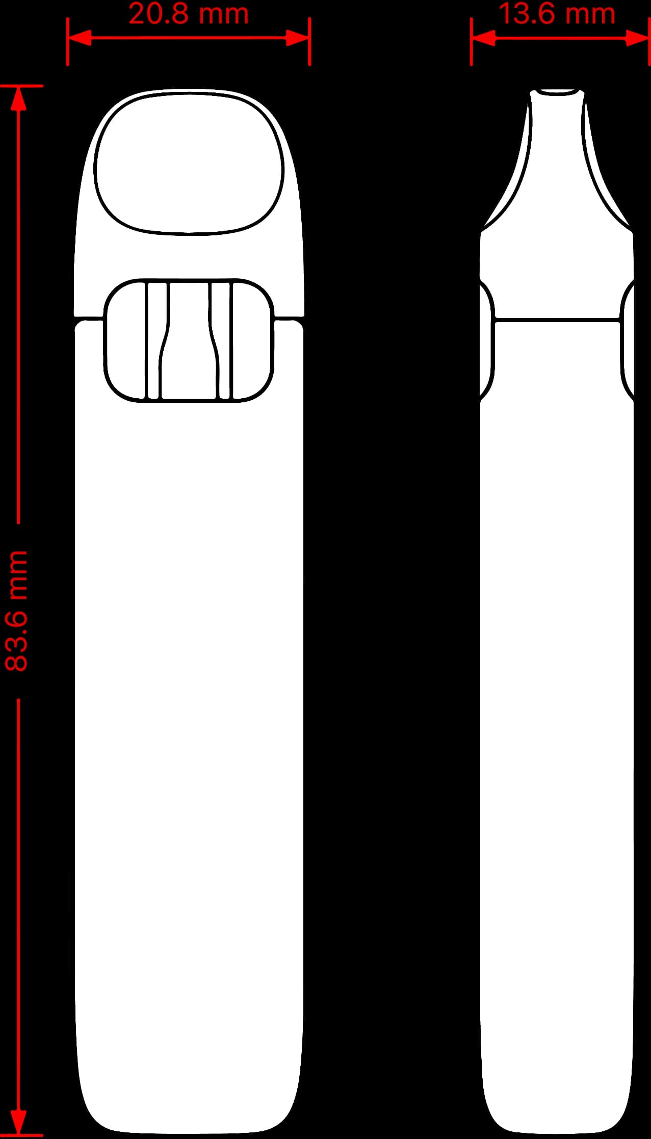 Slim 13.6mm Profile
